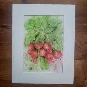 Original Watercolor Painting "Fresh from the Garden". 14" x 11"